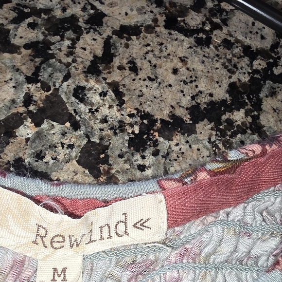 Rewind Blue Fitted Ruffled Blouse - Picture 3 of 3